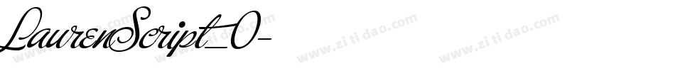 LaurenScript_0字体转换