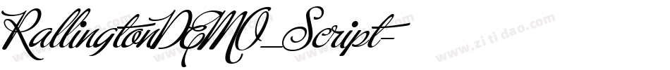 RallingtonDEMO_Script字体转换