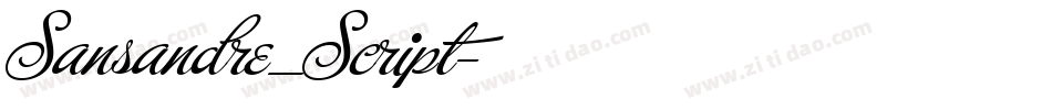 Sansandre_Script字体转换