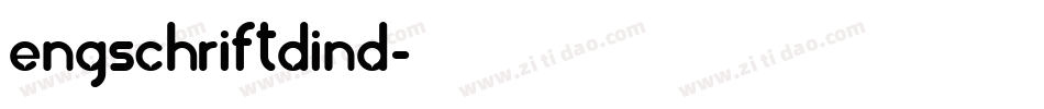 EngschriftDIND字体转换