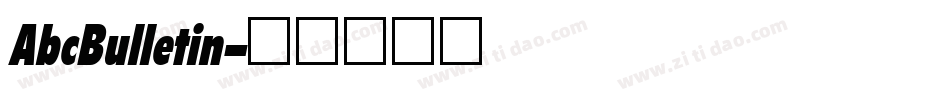 AbcBulletin字体转换