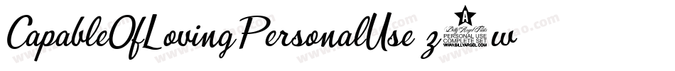 CapableOfLovingPersonalUse-z4w4字体转换