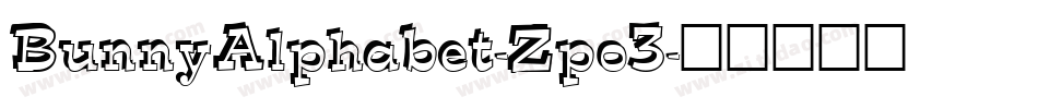 BunnyAlphabet-Zpo3字体转换