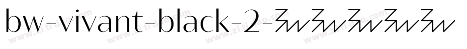 bw-vivant-black-2字体转换
