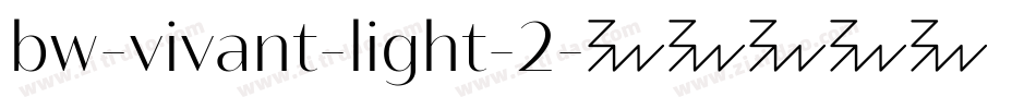 bw-vivant-light-2字体转换