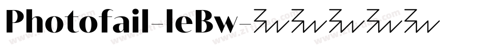 Photofail-leBw字体转换