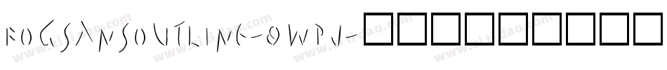 FogSansOutline-8wpJ字体转换