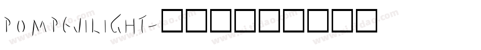 PompejiLight字体转换