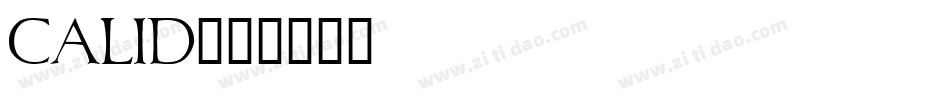 CALID字体转换