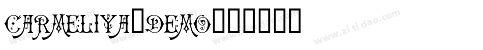 Carmeliya_demo字体转换
