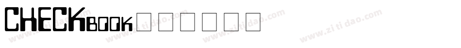 CHECKbook字体转换