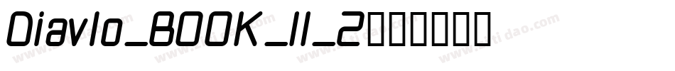Diavlo_BOOK_II_2字体转换