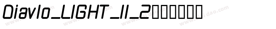 Diavlo_LIGHT_II_2字体转换