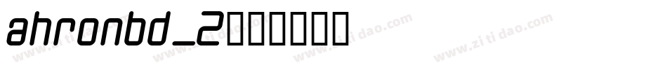 ahronbd_2字体转换