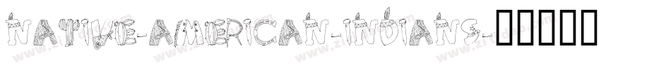 Native-American-Indians字体转换