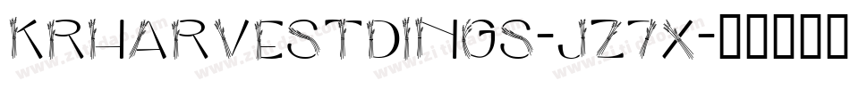 KrHarvestDings-JZ7x字体转换