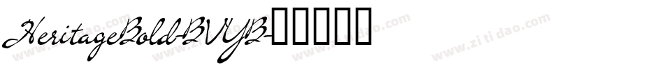 HeritageBold-BVYB字体转换