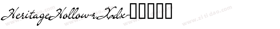 HeritageHollow-rXdx字体转换