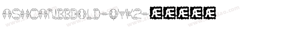AshcanbbBold-qYK2字体转换
