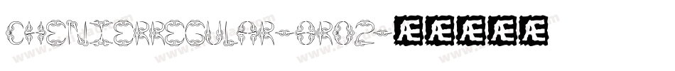ChenierRegular-8rO2字体转换