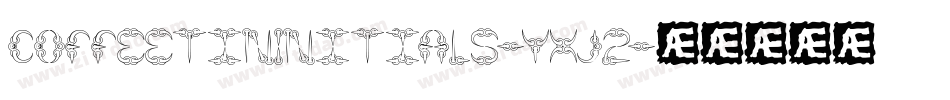 CoffeetinInitials-YXJ2字体转换