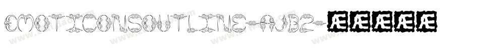 Emoticonsoutline-AJB2字体转换