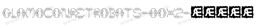 GlamoconRetrobats-8Ox2字体转换