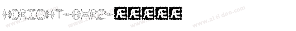 Hdright-8Xr2字体转换