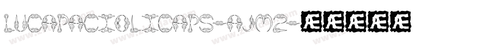 Lucapaciolicaps-AJM2字体转换