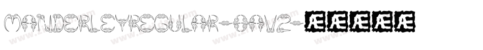 ManderleyRegular-8AV2字体转换