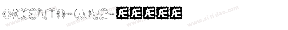 Orienta-wjV2字体转换