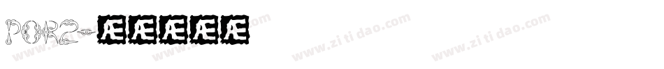 POR2字体转换