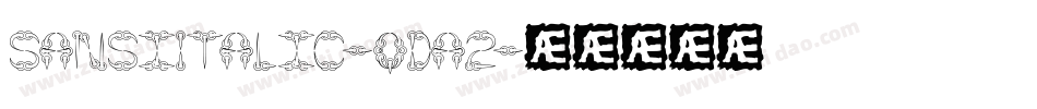 SansiItalic-qda2字体转换