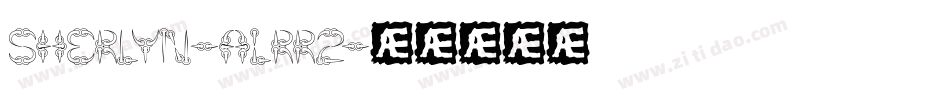 Sherlyn-ALRR2字体转换