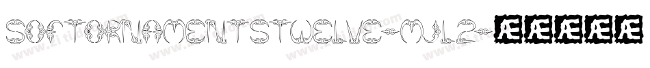 Softornamentstwelve-mjl2字体转换