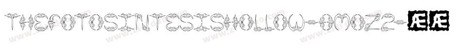 ThefotosintesisHollow-8MOZ2字体转换