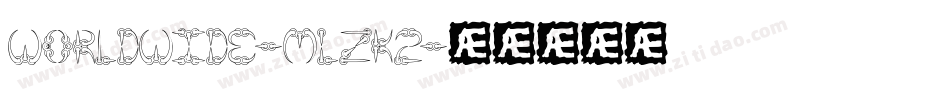Worldwide-mLZK2字体转换