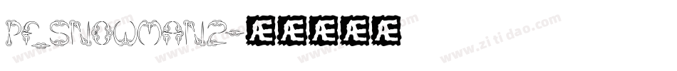 pf_snowman2字体转换