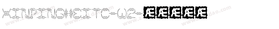 xinpingheitc-w2字体转换