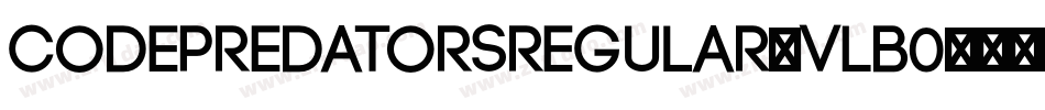 CodePredatorsRegular-VLB0字体转换