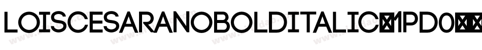 LoisCesaranoBoldItalic-1pd0字体转换