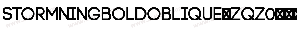 StormningBoldOblique-zqZ0字体转换