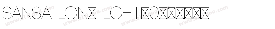 Sansation_Light_0字体转换