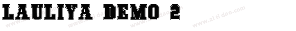Lauliya-Demo-2转换器字体转换