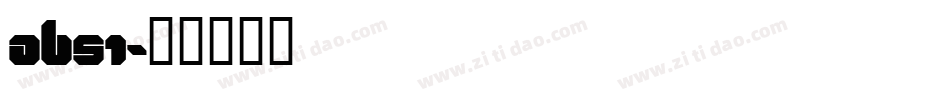 ABS1字体转换