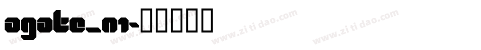 AGATE_N1字体转换
