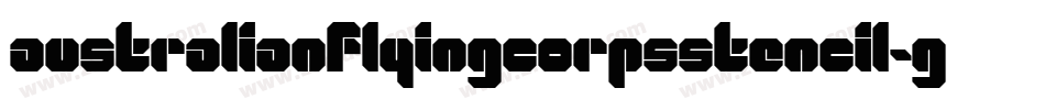 Australianflyingcorpsstencil-gpR1字体转换