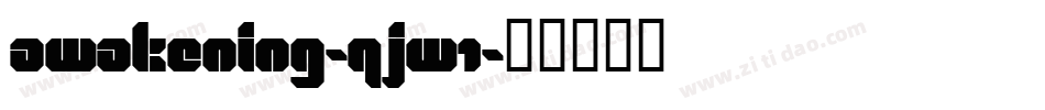Awakening-qJW1字体转换