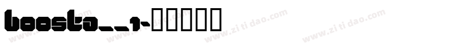 BOOSTA__1字体转换