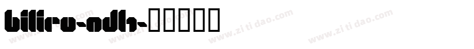 Biliru-ndl1字体转换